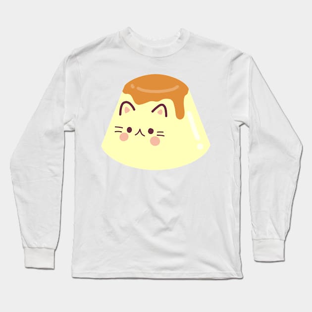 Cat Purin Long Sleeve T-Shirt by miriart